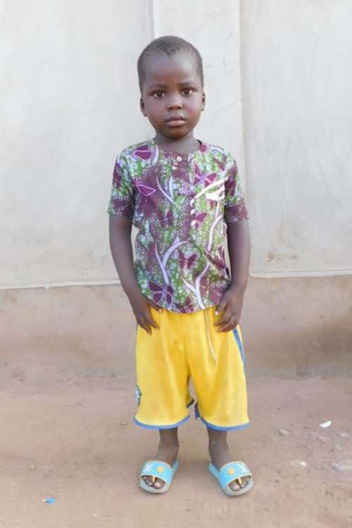 An unsponsored boy named Justin from Togo who lives in an AIDS-affected area, is vulnerable to exploitation and has waited 256 days for a sponsor.