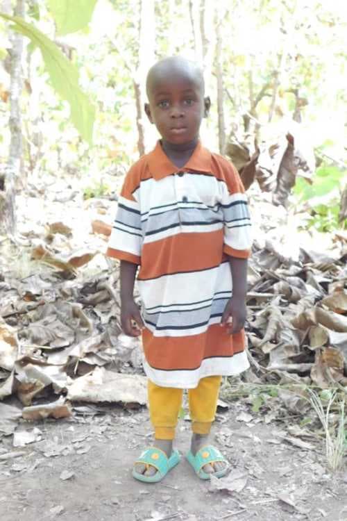 An unsponsored boy named Soke from Togo who lives in an AIDS-affected area, is vulnerable to exploitation and has waited 257 days for a sponsor.