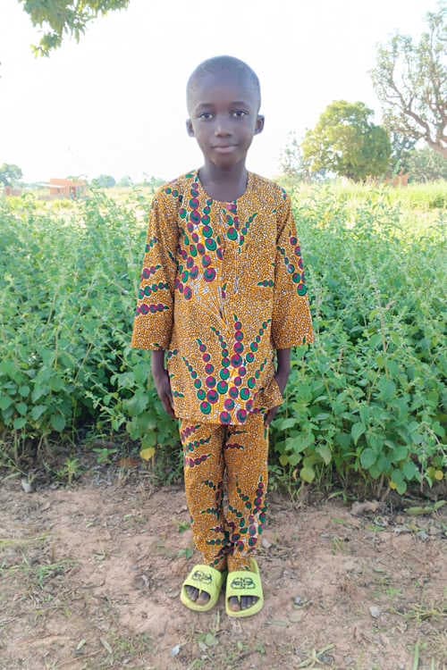 An unsponsored boy named Séverin from Burkina Faso who lives in an AIDS-affected area, is vulnerable to exploitation and has waited 387 days for a sponsor.