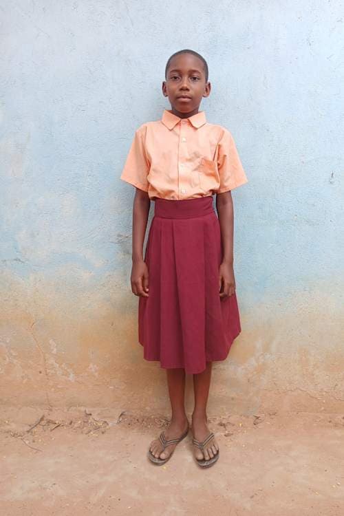 An unsponsored girl named Maimuna from Kenya who lives in an AIDS-affected area and has waited 584 days for a sponsor.