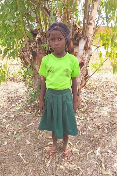 An unsponsored girl named Mayeva from Burkina Faso who lives in an AIDS-affected area, is vulnerable to exploitation and has waited 402 days for a sponsor.