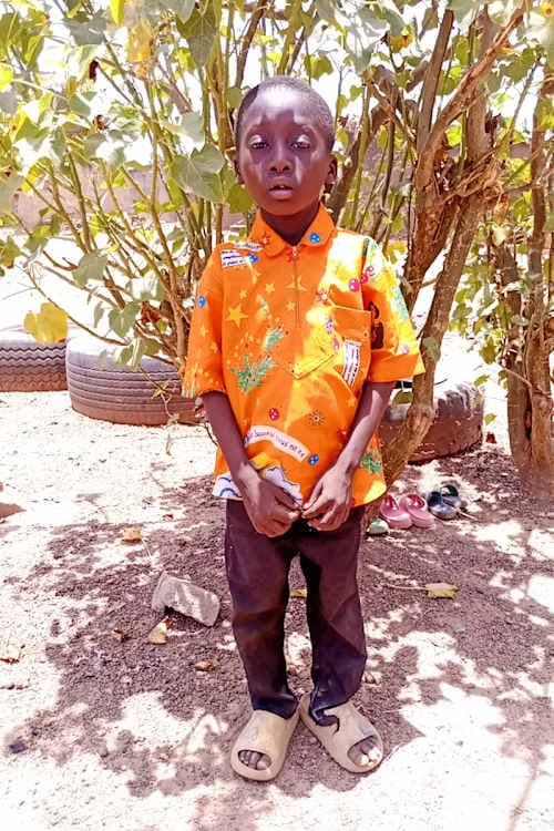 An unsponsored boy named Noël from Burkina Faso who lives in an AIDS-affected area, is vulnerable to exploitation and has waited 623 days for a sponsor.
