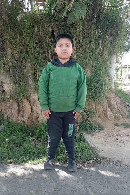 An unsponsored boy named Bryan from Ecuador who has waited 584 days for a sponsor.