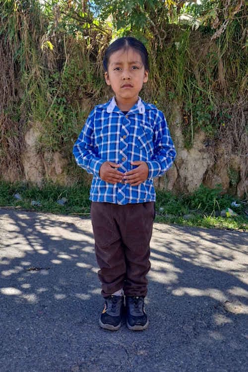 An unsponsored boy named Kaleb from Ecuador who has waited 584 days for a sponsor.