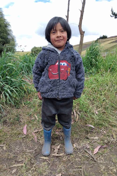 An unsponsored boy named Ariel from Ecuador who has waited 586 days for a sponsor.