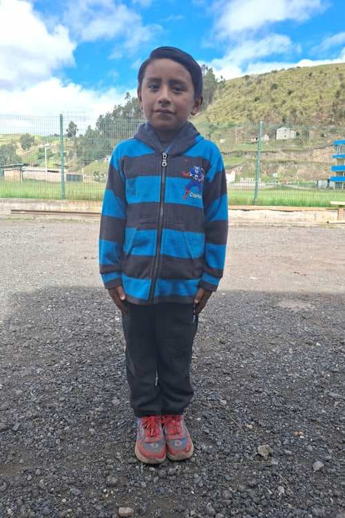 An unsponsored boy named Anderson from Ecuador who has waited 585 days for a sponsor.