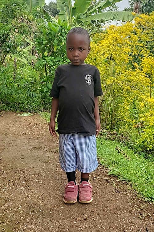 An unsponsored boy named Irinatwe from Rwanda who lives in an AIDS-affected area, is vulnerable to exploitation and has waited 560 days for a sponsor.