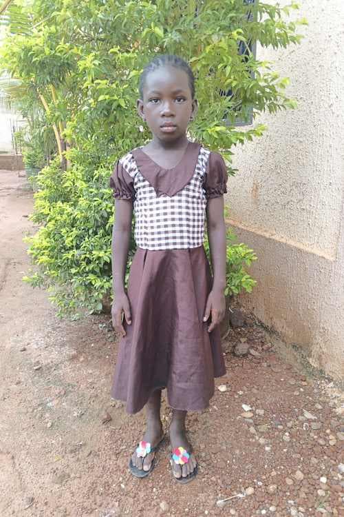An unsponsored girl named Asrael from Burkina Faso who lives in an AIDS-affected area, is vulnerable to exploitation and has waited 585 days for a sponsor.