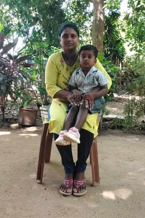 An unsponsored boy named Sabi from Sri Lanka who has waited 577 days for a sponsor.