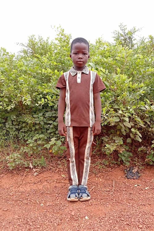 An unsponsored boy named Ezechias from Burkina Faso who lives in an AIDS-affected area, is vulnerable to exploitation and has waited 555 days for a sponsor.