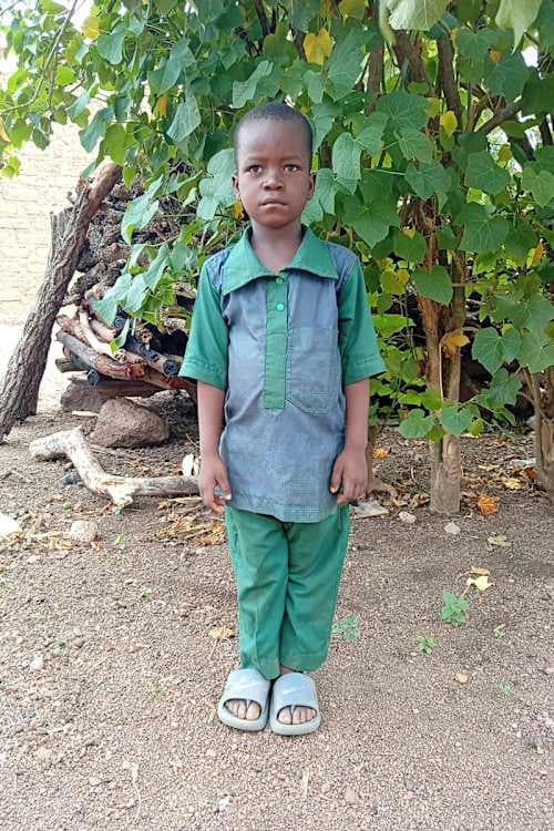 An unsponsored boy named Aziz from Burkina Faso who lives in an AIDS-affected area, is vulnerable to exploitation and has waited 555 days for a sponsor.