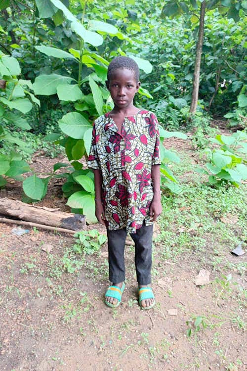 An unsponsored boy named Fabrice from Togo who lives in an AIDS-affected area, is vulnerable to exploitation and has waited 467 days for a sponsor.