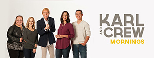 Karl and Crew Banner for Moody Radio landing page (WMBI)